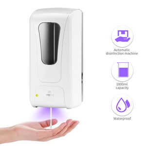 1000ml Wall-Mount Automatic IR Sensor Soap Dispenser Touch-Free Lotion Pump Touchless Liquid Home For Kitchen Bathroom