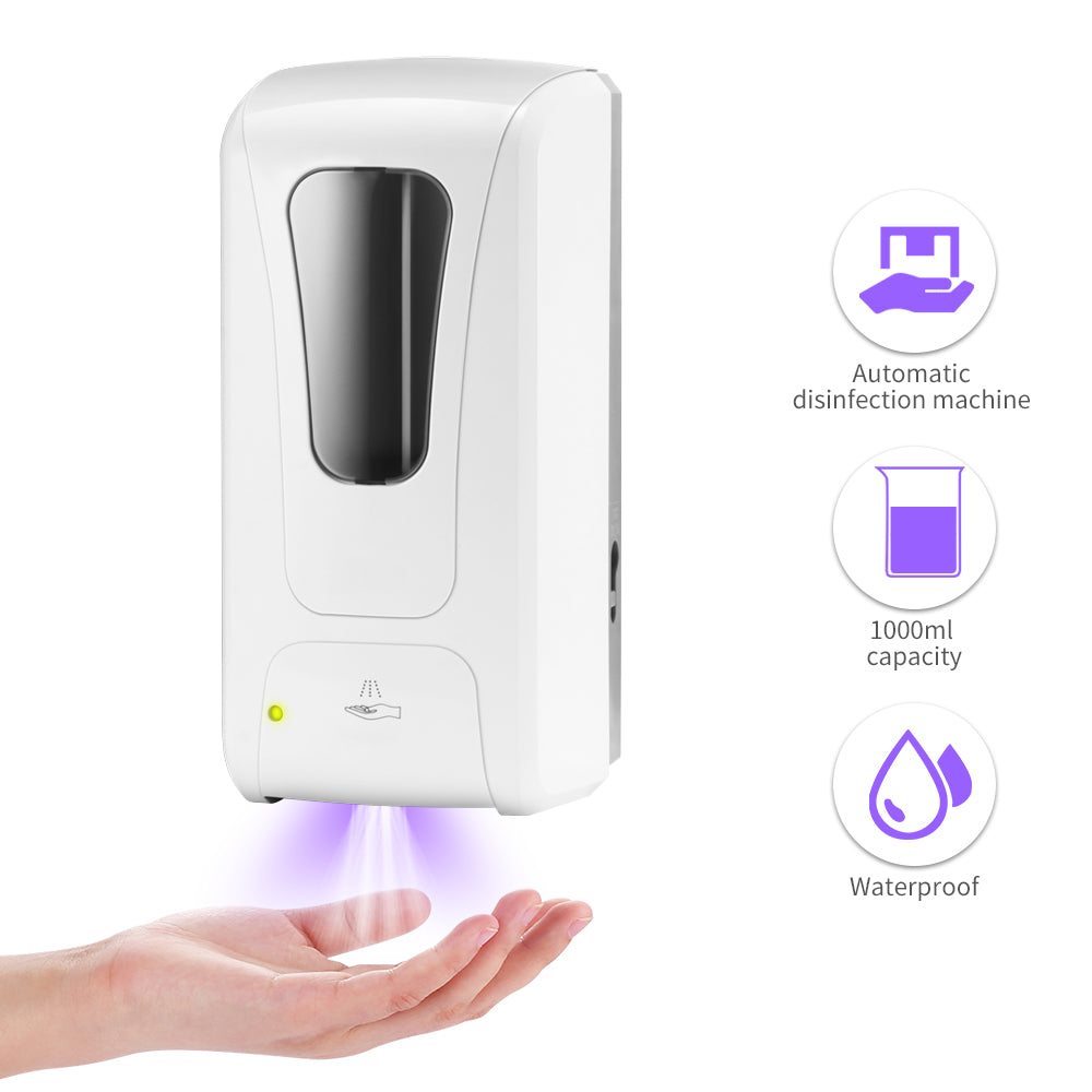 1000ml Wall-Mount Automatic IR Sensor Soap Dispenser Touch-Free Lotion Pump Touchless Liquid Home For Kitchen Bathroom