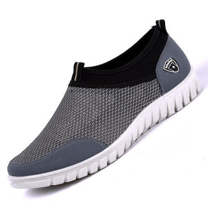 Summer mens Mesh Shoe Sneakers Breathable Slip-On Male Shoes Loafers 38-48